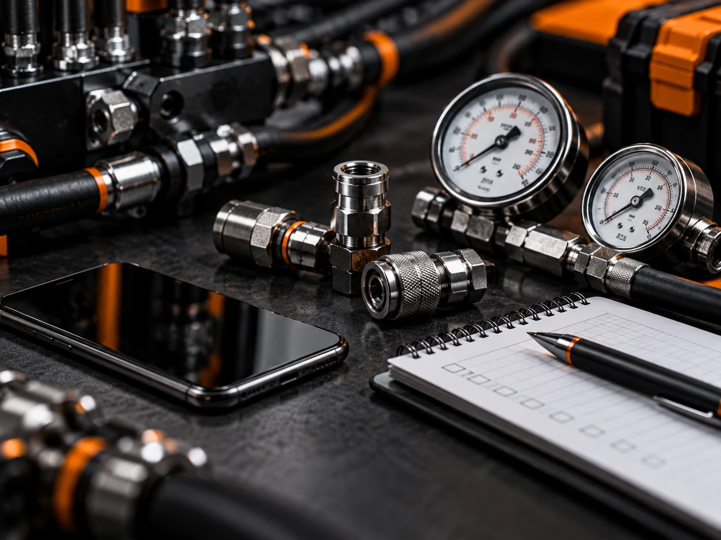 Zestaw narzędzi diagnostycznych do hydrauliki siłowej
