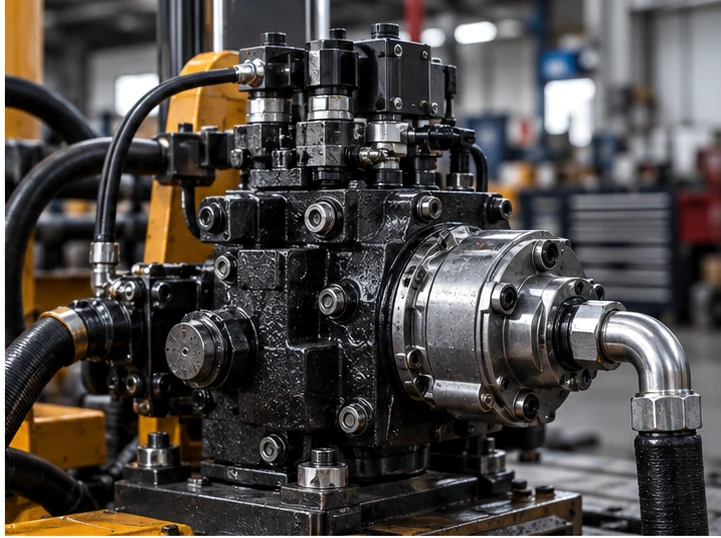 Hydrauliczny zespół pompy z metalową obudową