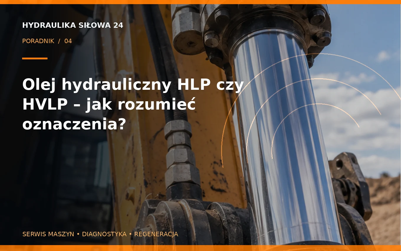 Olej hydrauliczny HLP czy HVLP – jak rozumieć oznaczenia?