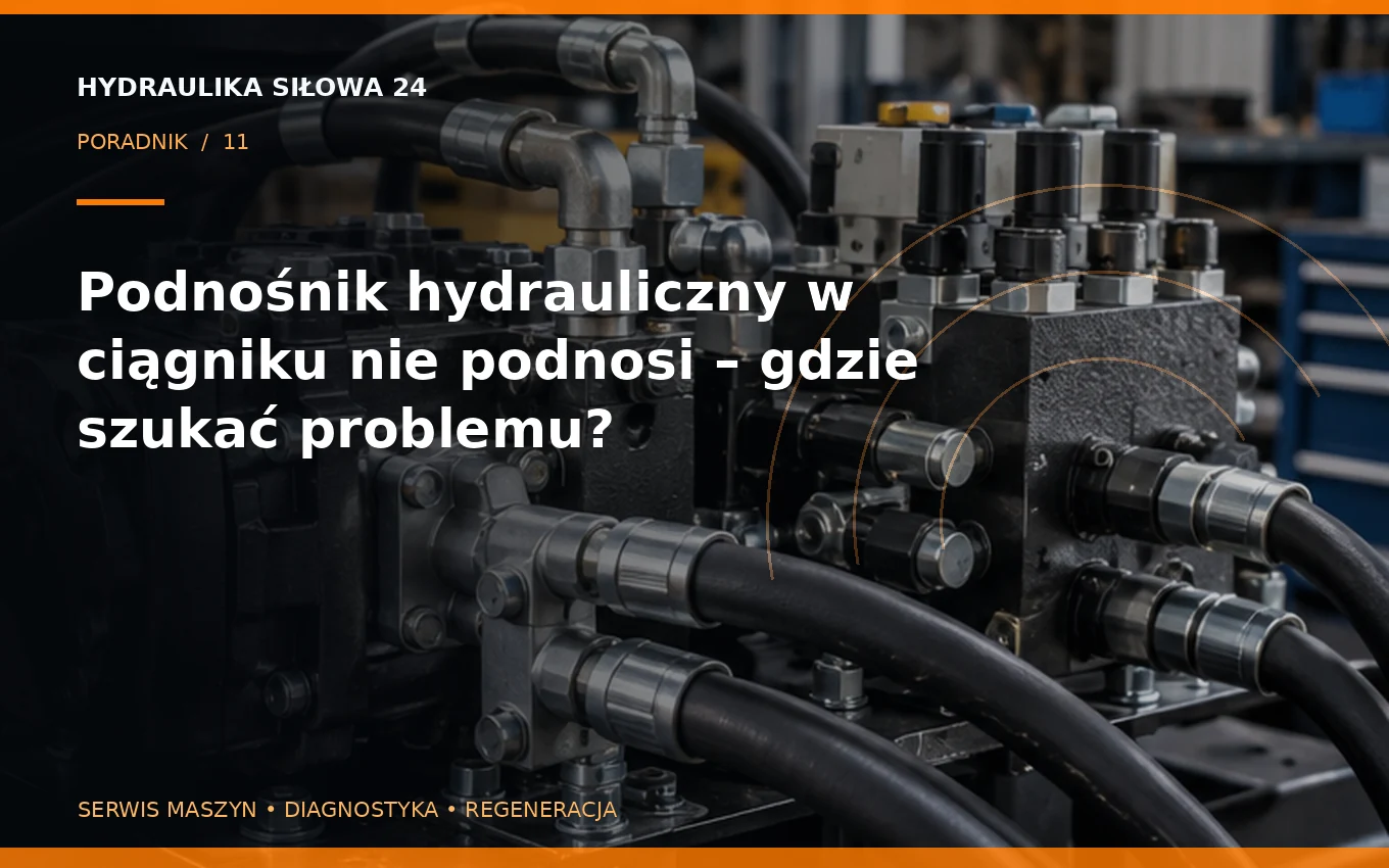 Podnośnik hydrauliczny w ciągniku nie podnosi – gdzie szukać problemu?