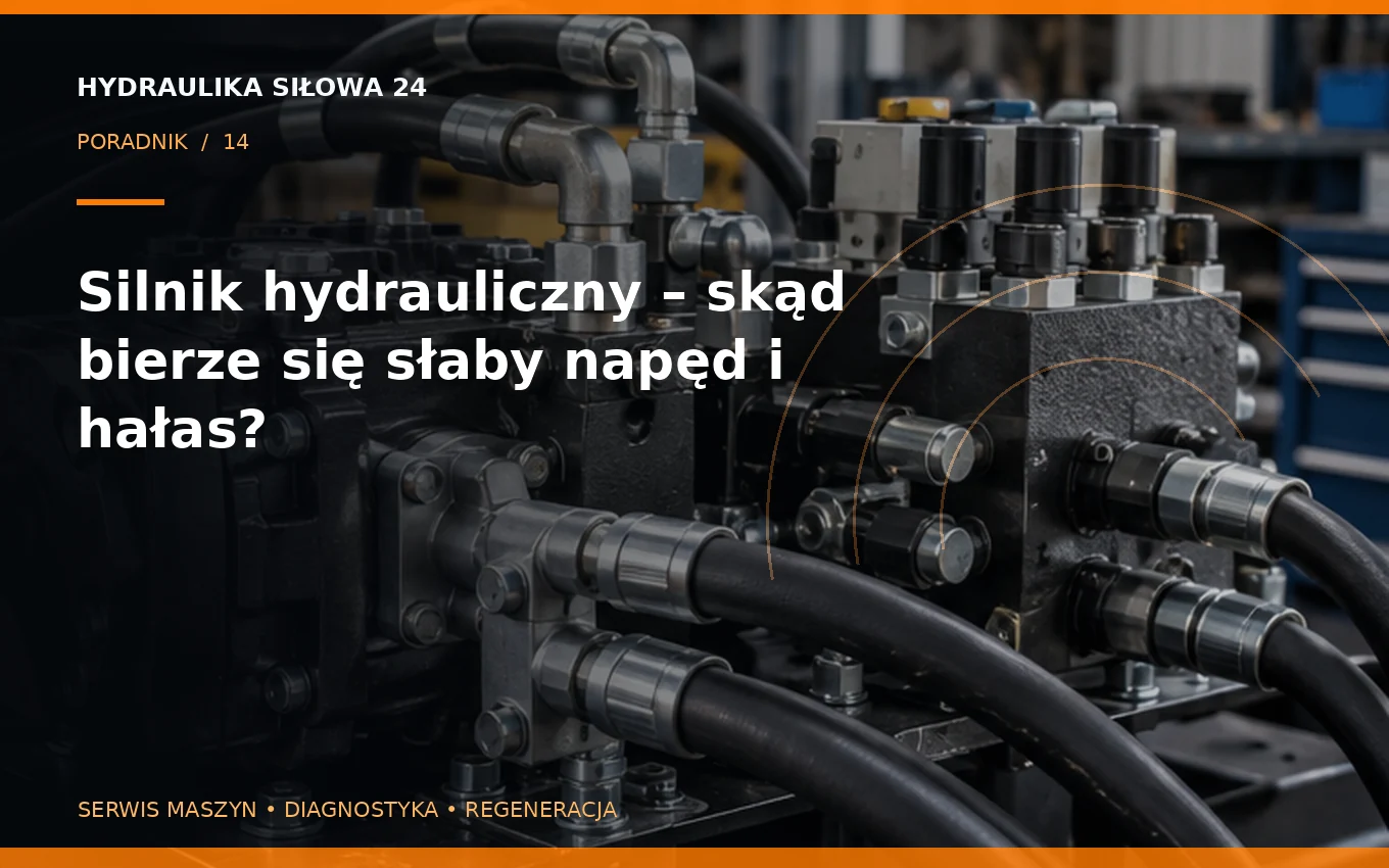 Silnik hydrauliczny – skąd bierze się słaby napęd i hałas?