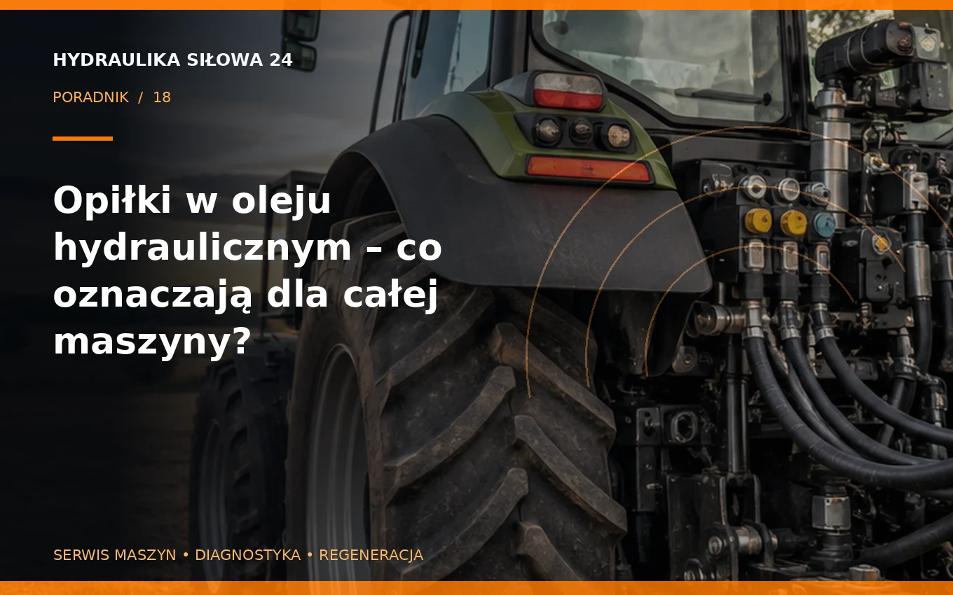 Opiłki w oleju hydraulicznym – co oznaczają dla całej maszyny?